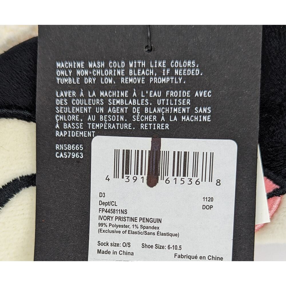 Free Press Cozy Striped Socks with Penguin Mask - Picture 6 of 8